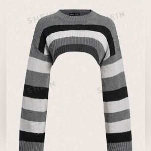 Pattern Drop Shoulder/ crop sweater
Sweater material